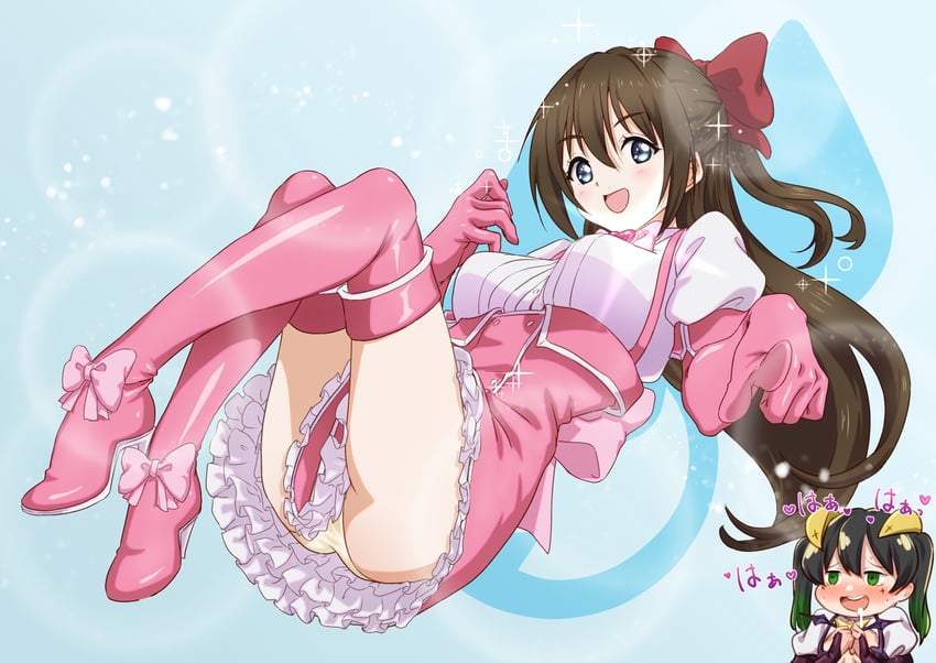 takasaki yu, osaka shizuku, magia baiser, magia magenta, and maeda kaori (love live! and 2 more) drawn by eggprotain