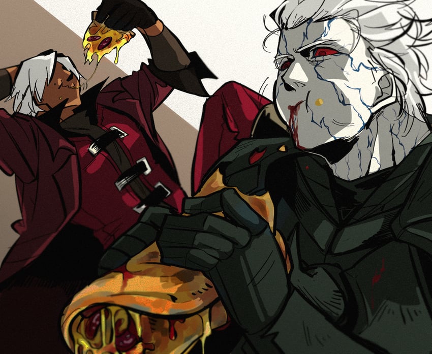 dante, vergil, and nelo angelo (devil may cry and 1 more) drawn by nama29_m
