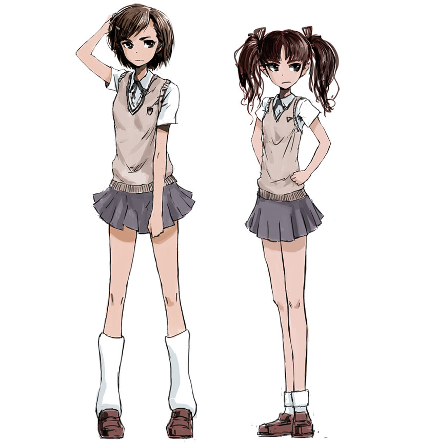 misaka mikoto and shirai kuroko (toaru majutsu no index and 1 more) drawn by igau
