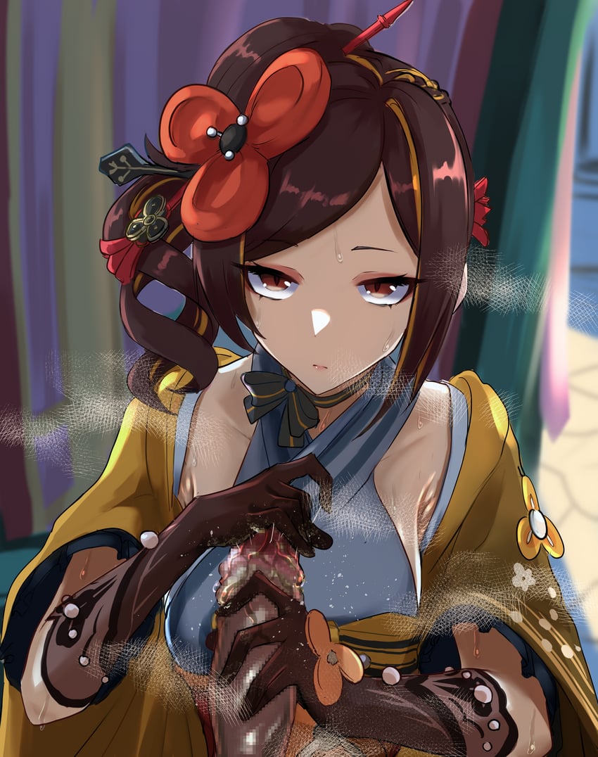 chiori (genshin impact) drawn by byoushitsu_403