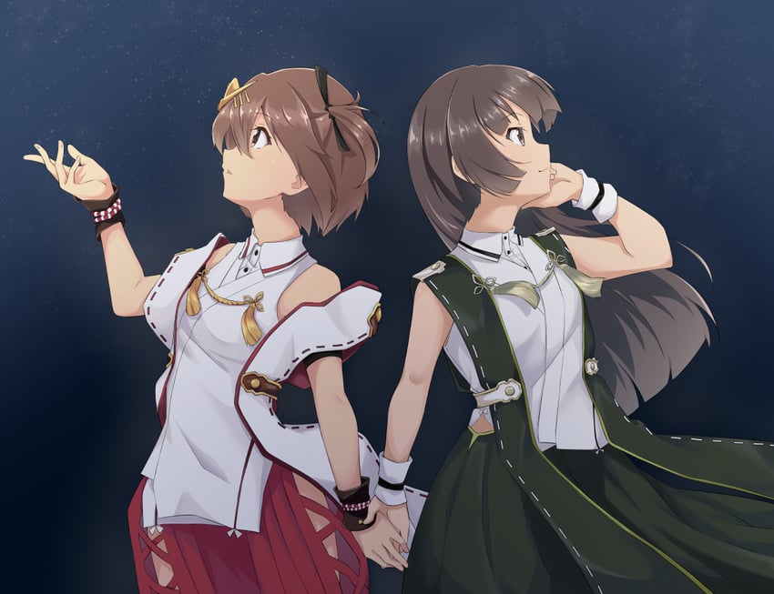 etou kanami and juujou hiyori (toji no miko) drawn by motsutoko