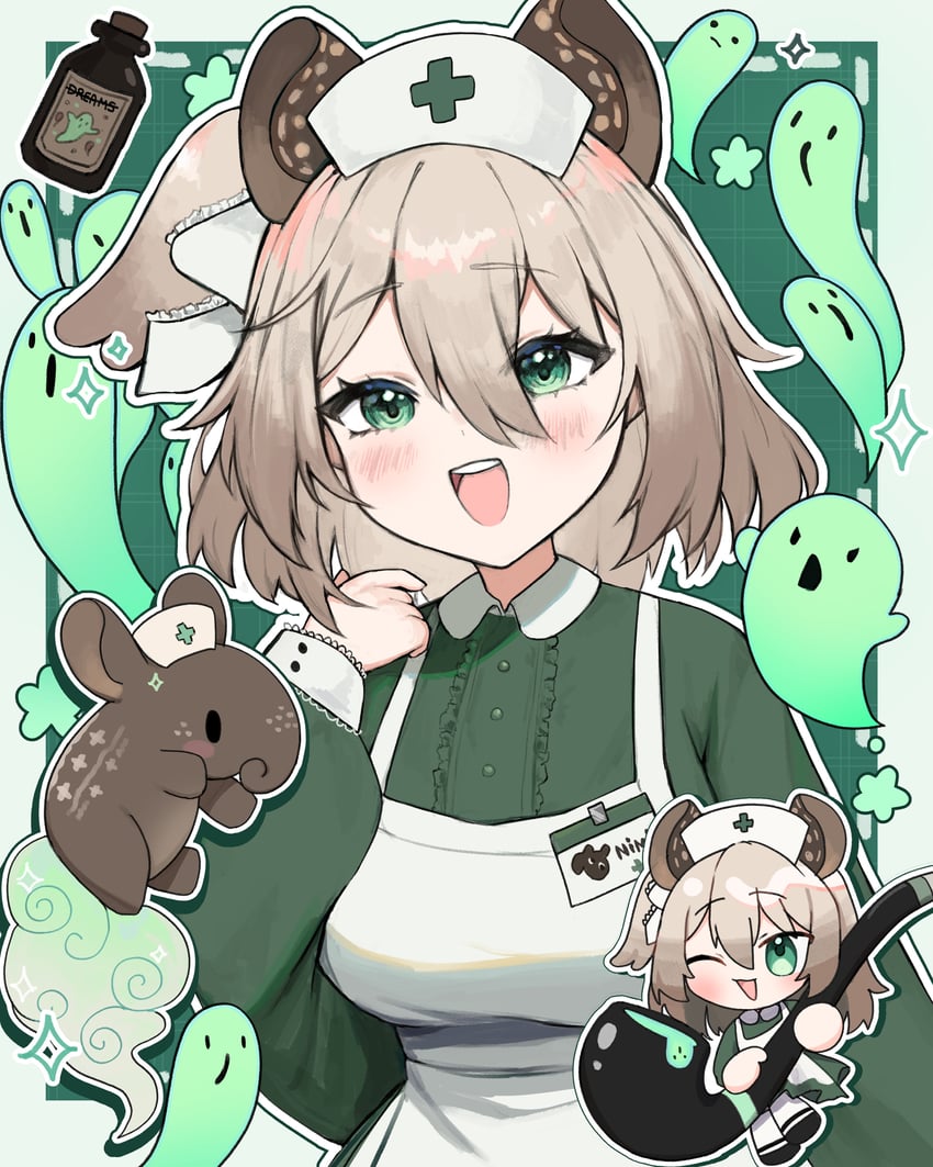 nimi nightmare and naplings (indie virtual youtuber) drawn by daemo72