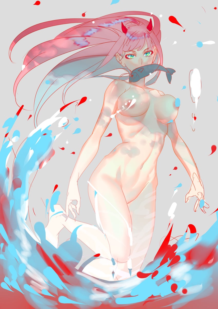 zero two (darling in the franxx) drawn by ituki_kuniharu