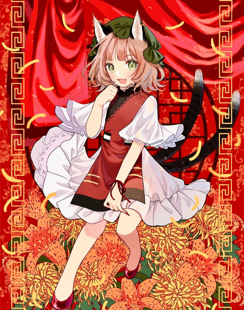 chen (touhou and 1 more) drawn by haru_(unfu3432)
