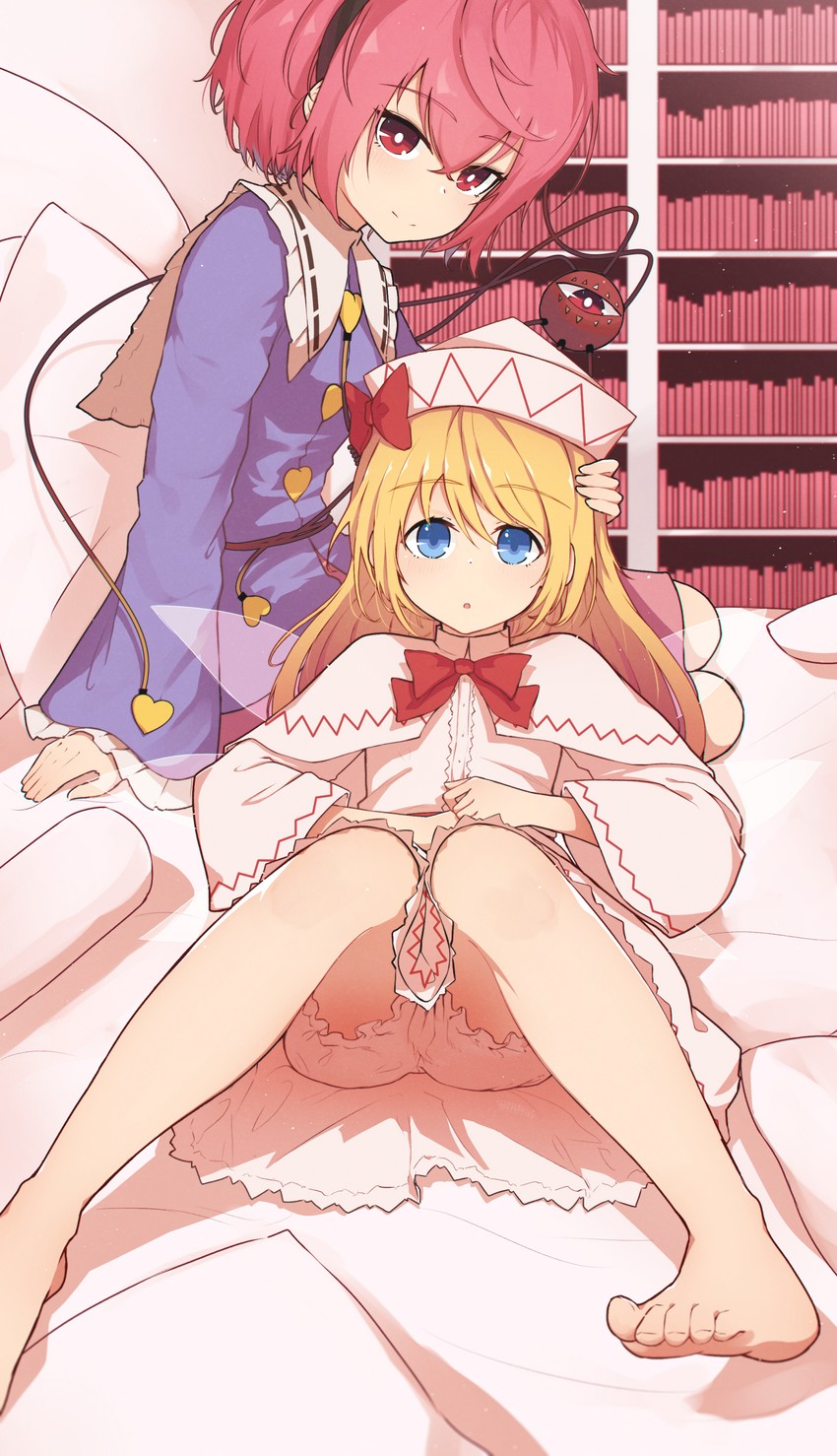 komeiji satori and lily white (touhou) drawn by senzaicha_kasukadoki