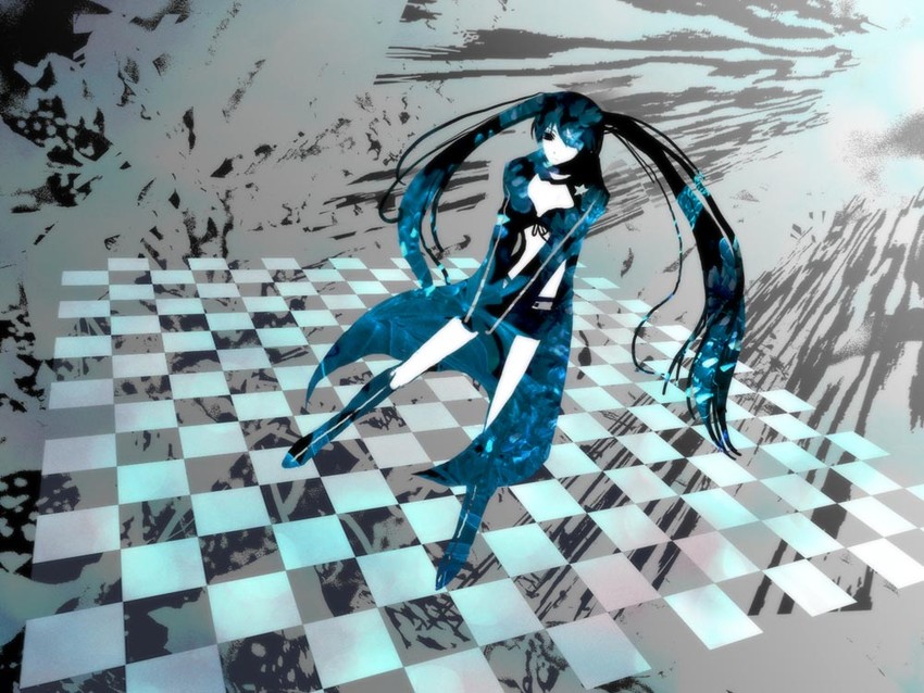 black rock shooter (black rock shooter) drawn by be_(beaker)