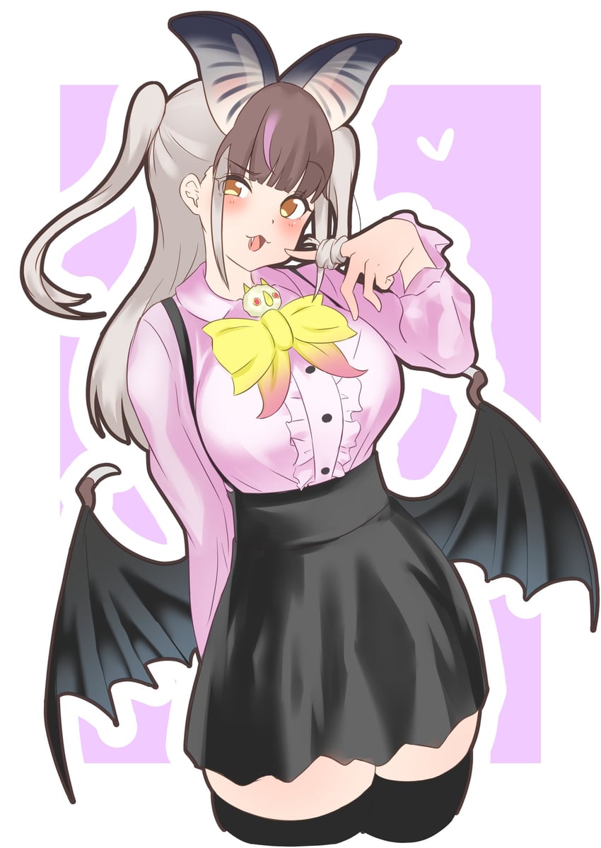 brown long-eared bat (kemono friends and 1 more) drawn by gjawefkg
