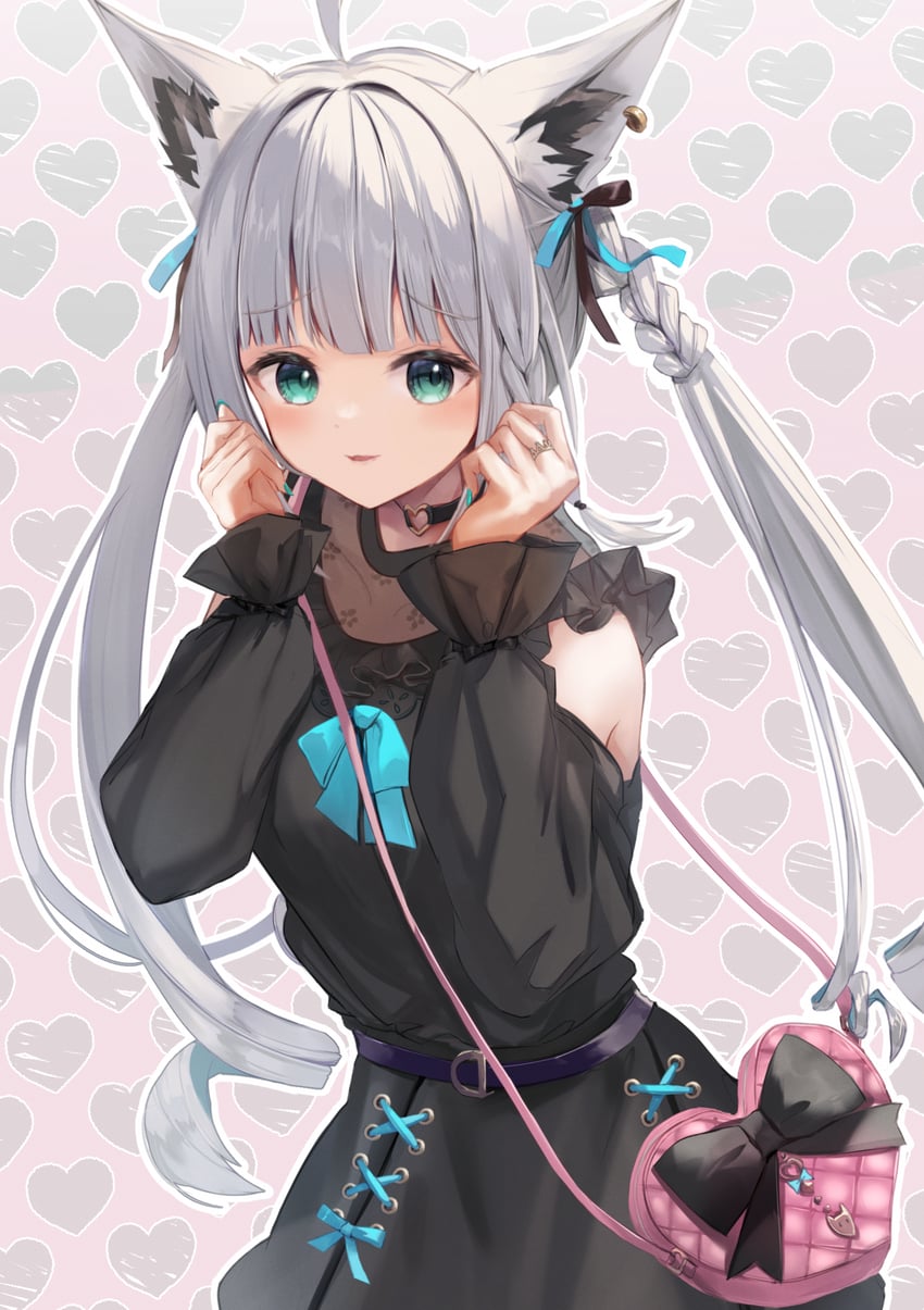 shirakami fubuki and white burinyan (hololive) drawn by itone_114