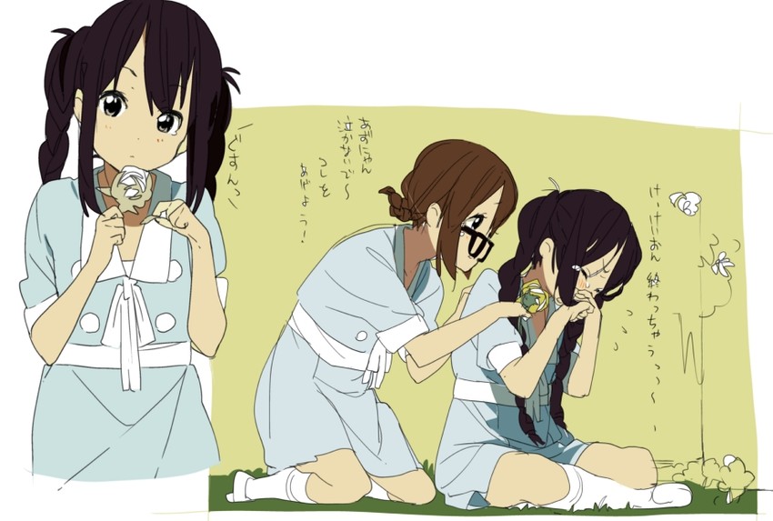 nakano azusa and hirasawa yui (k-on! and 1 more) drawn by seita000