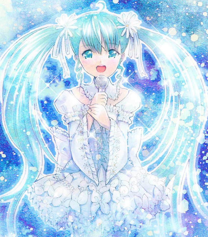 hatsune miku (vocaloid) drawn by mayo_riyo