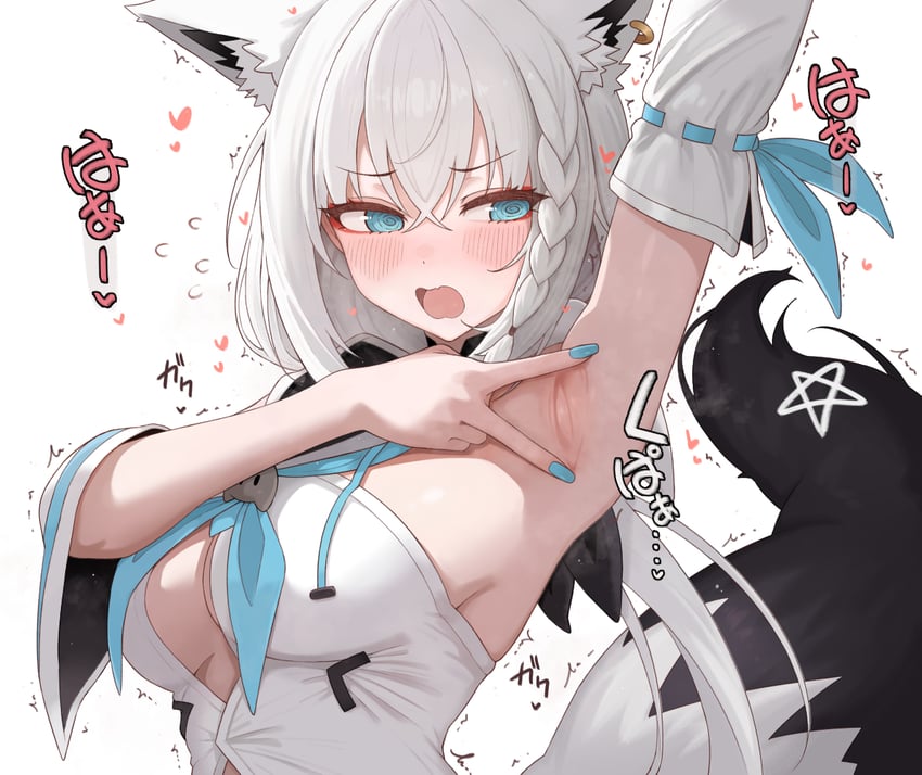 shirakami fubuki (hololive) drawn by shiroi_yoru
