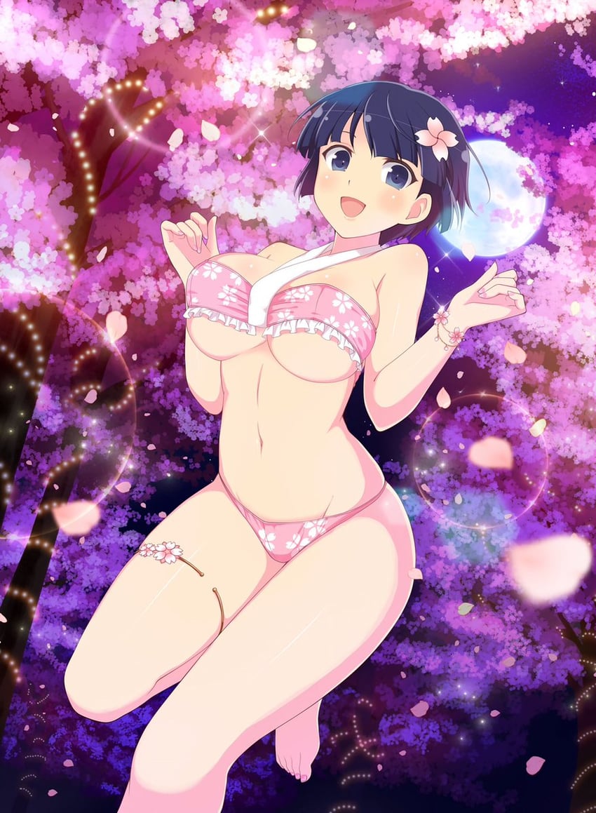yozakura (senran kagura and 2 more) drawn by yaegashi_nan