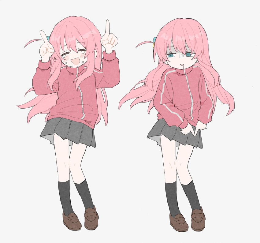 gotoh hitori (bocchi the rock! and 2 more) drawn by oshio_(baniniwana)