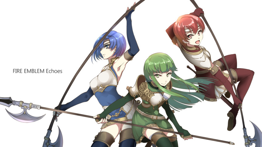 palla, catria, and est (fire emblem and 3 more) drawn by haku_(grimjin)