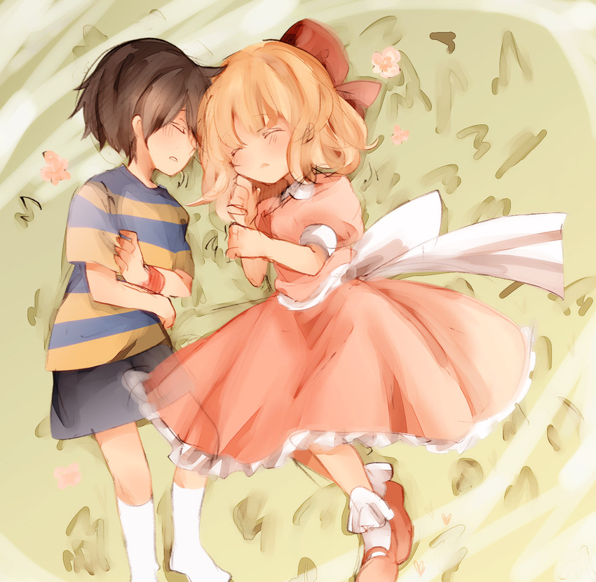 ness and paula (mother and 1 more) drawn by emon11
