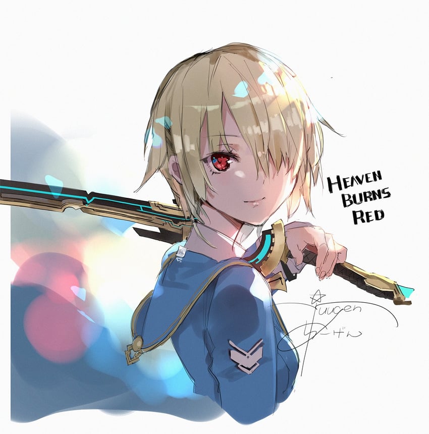 kayamori ruka (heaven burns red) drawn by yuugen