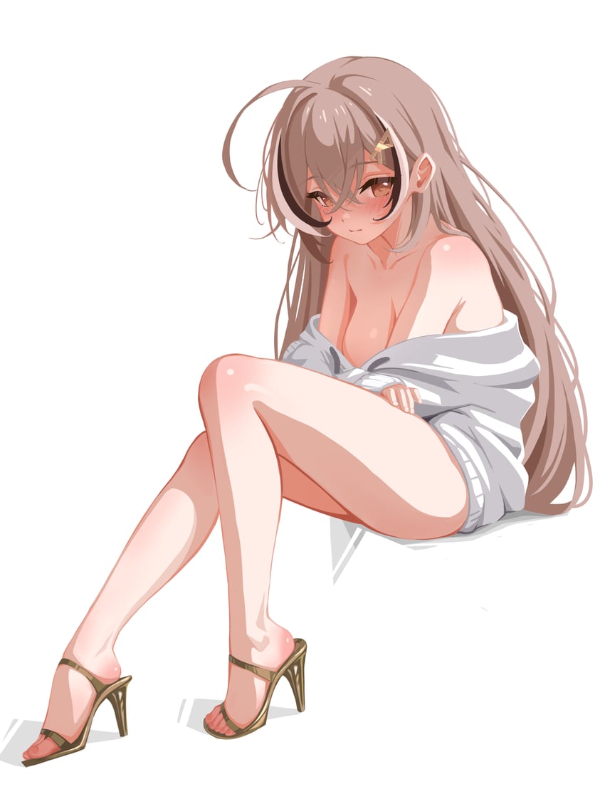 nanashi mumei (hololive and 1 more) drawn by sansha_art