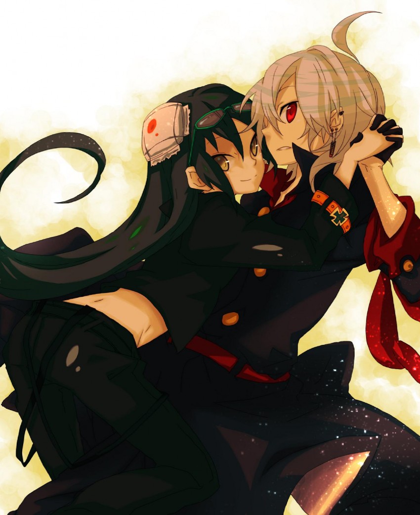 niounomiya izumu and zerozaki hitoshiki (zaregoto series and 1 more) drawn by kuusou_ryodan