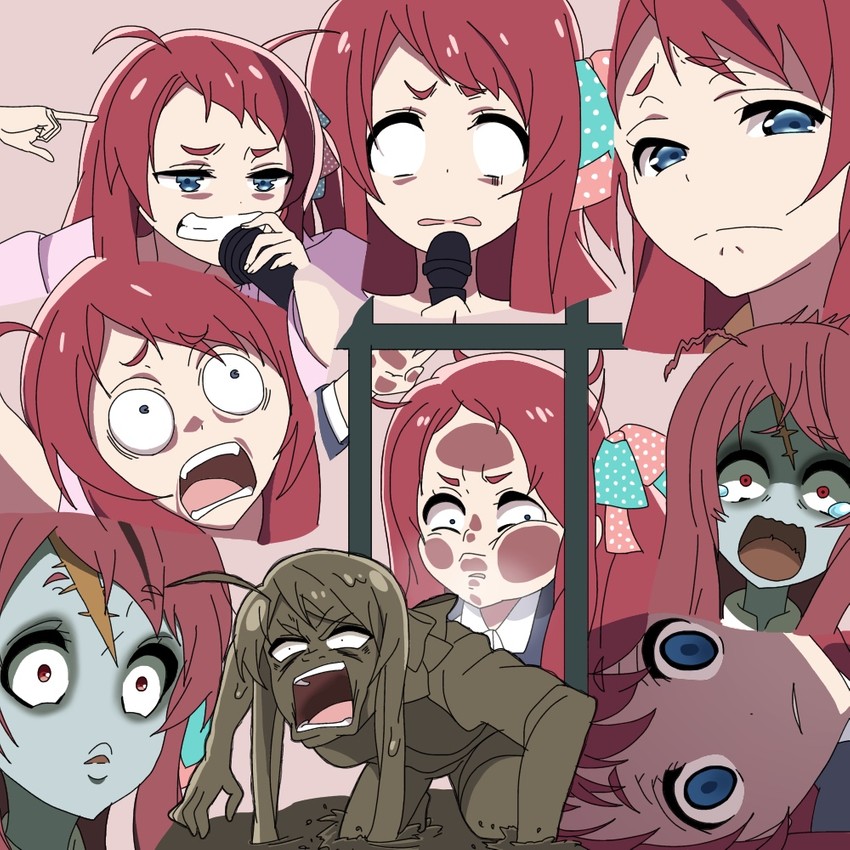 minamoto sakura (zombie land saga) drawn by kumata_(kuma_no_eki)