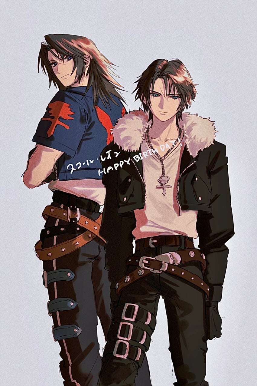 squall leonhart (final fantasy and 2 more) drawn by nishinsobha