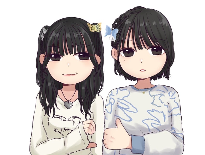 ishii haruna and nomoto sora (real life) drawn by nigari_(ngari_0115)