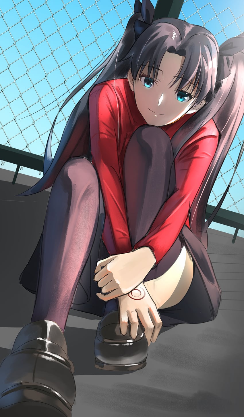 tohsaka rin (fate and 1 more) drawn by rebel_i