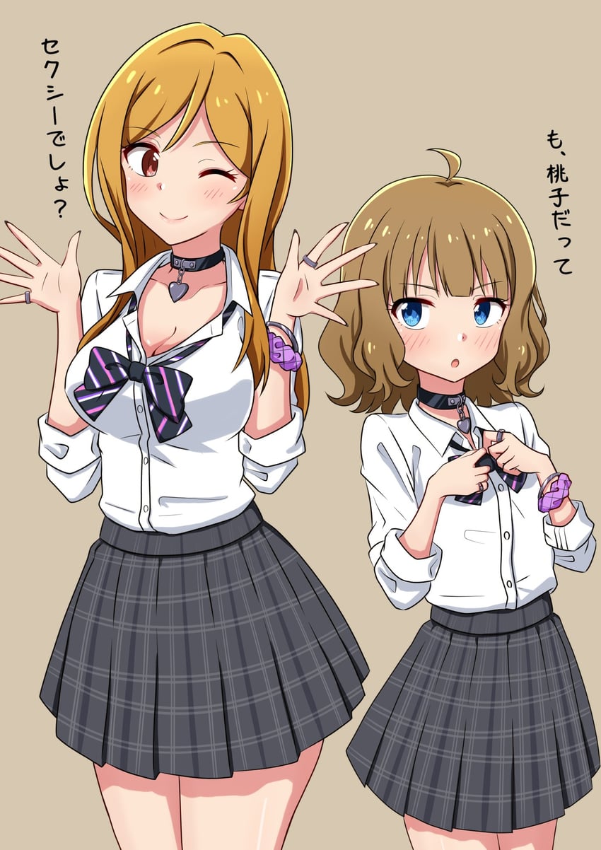 suou momoko and momose rio (idolmaster and 2 more) drawn by mimiu_p