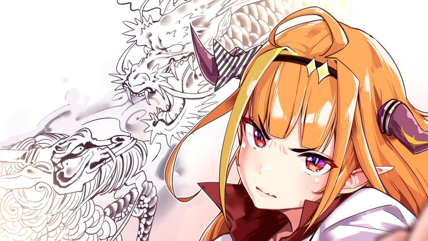 kiryu coco and kiryu kazuma (hololive and 2 more) drawn by yuyaiyaui