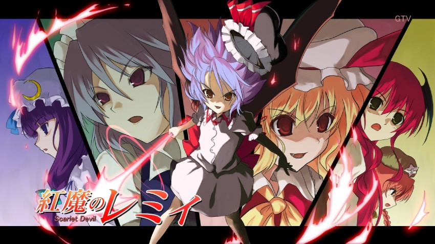 remilia scarlet, flandre scarlet, izayoi sakuya, patchouli knowledge, hong meiling, and 1 more (touhou and 1 more) drawn by kuku_px