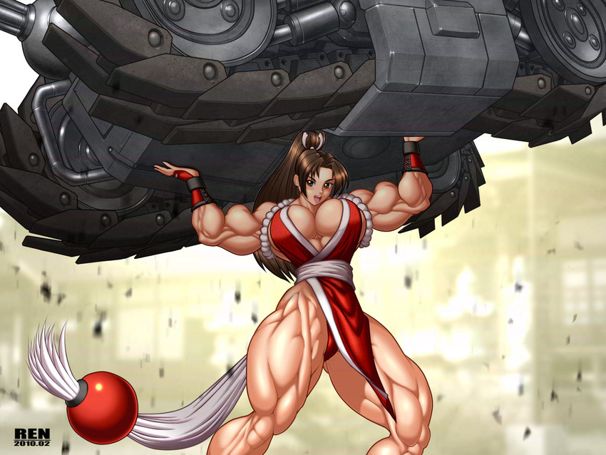 shiranui mai (the king of fighters and 3 more) drawn by ren_(tainca2000)