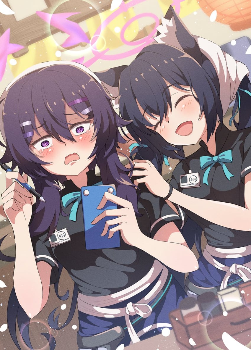serika and haruka (blue archive) drawn by mikoshi_(user_wvyd4348)