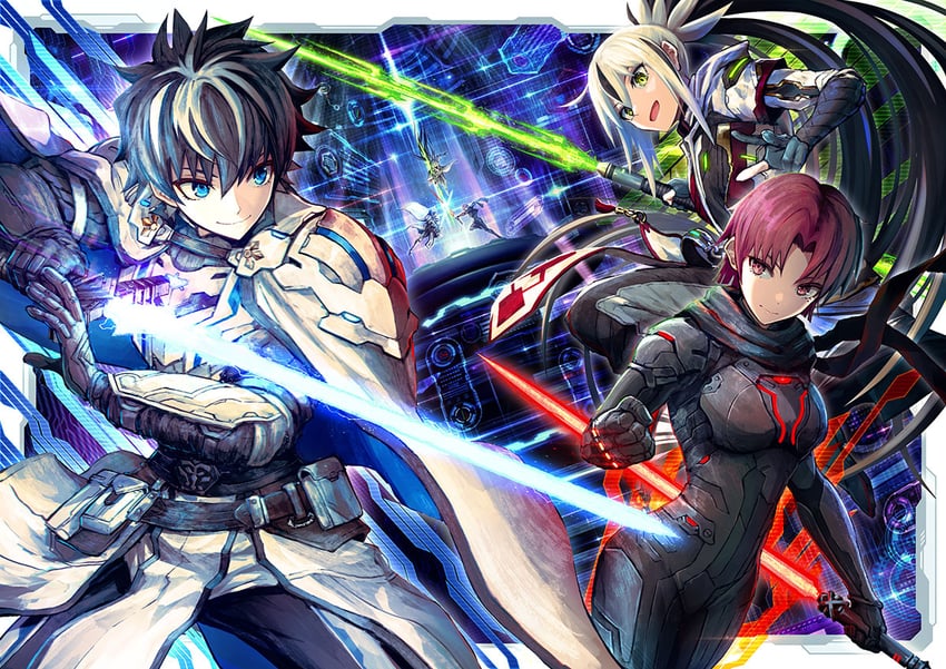 bazett fraga mcremitz, nagao kagetora, charlemagne, and uesugi kenshin (fate and 1 more) drawn by k-suwabe