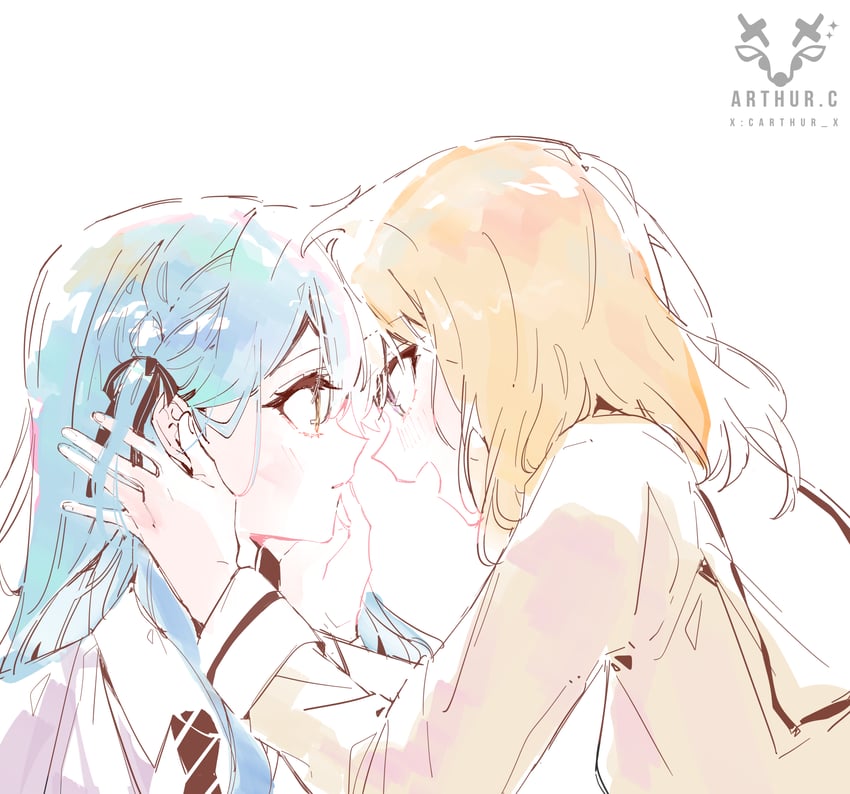 togawa sakiko and misumi uika (bang dream! and 1 more) drawn by arthur_c