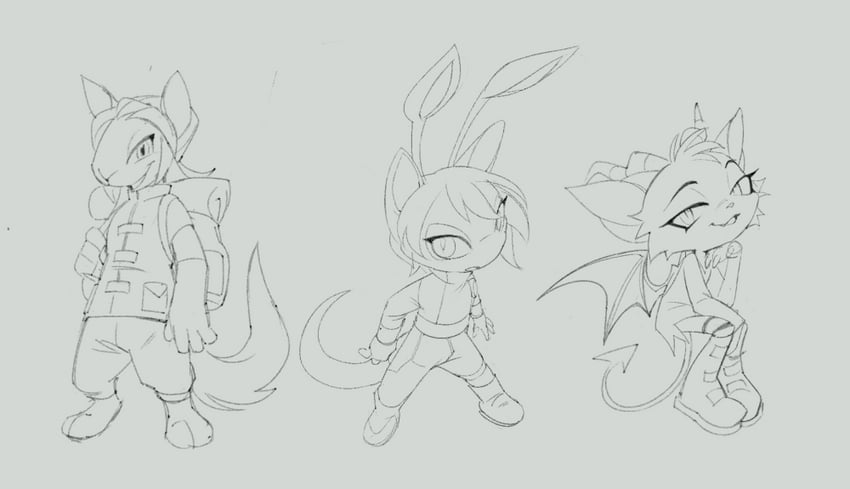 aisha, kyrii, acara, vira, nyx, and 1 more (neopets) drawn by embraquil