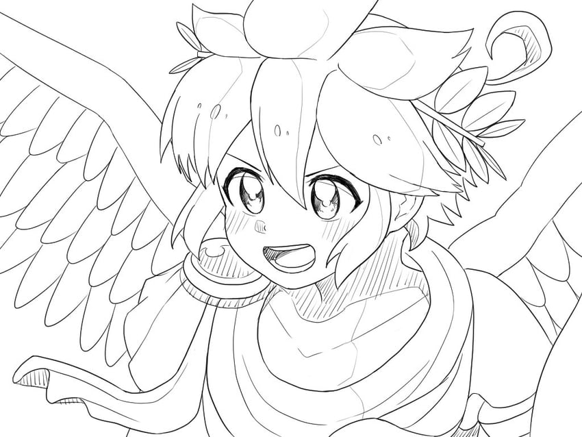 pit (kid icarus and 1 more) drawn by waffuum