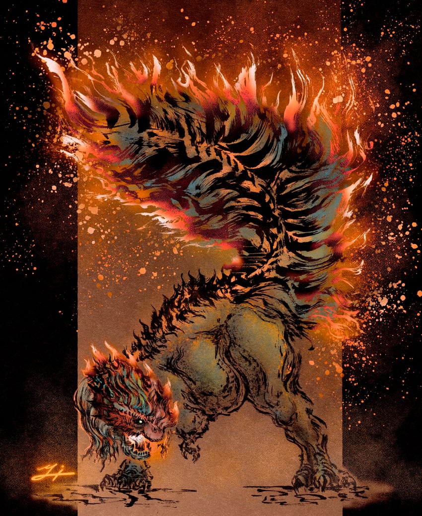 quematrice (monster hunter and 1 more) drawn by deadpool_yuchan