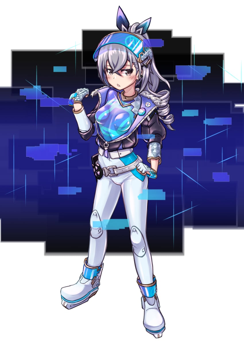 silver wolf (honkai and 1 more) drawn by halcyon_(halcyon90)