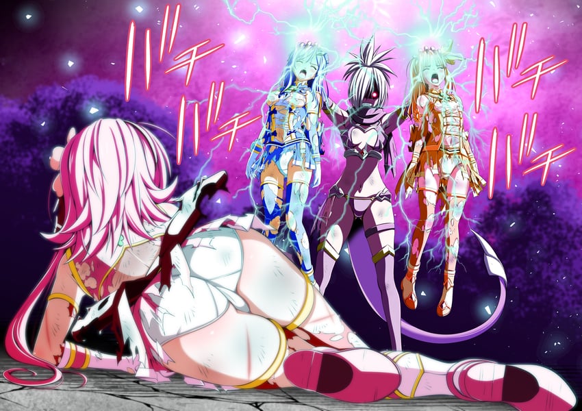 utsugi chisaki, clover rose, shimono aoi, clover cobalt, tendou erika, and 2 more (original and 1 more) drawn by koeda0111