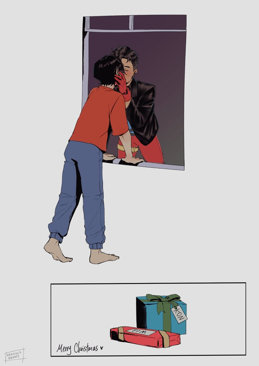 superboy, tim drake, and kon-el (dc comics and 1 more) drawn by broccoli_benny