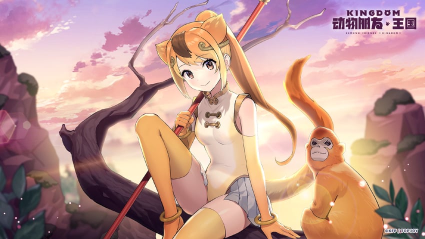 golden snub-nosed monkey (kemono friends and 1 more)