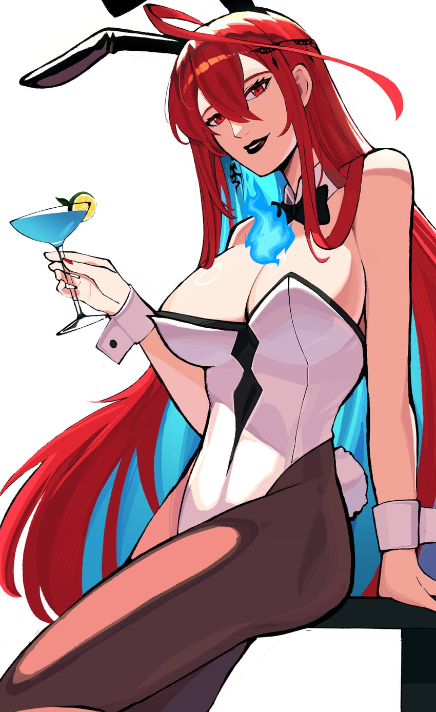 elizabeth rose bloodflame (hololive and 1 more) drawn by icetia