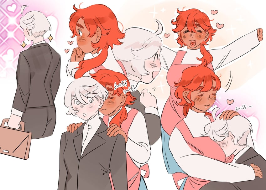 suletta mercury and miorine rembran (gundam and 1 more) drawn by milfcookiesimp
