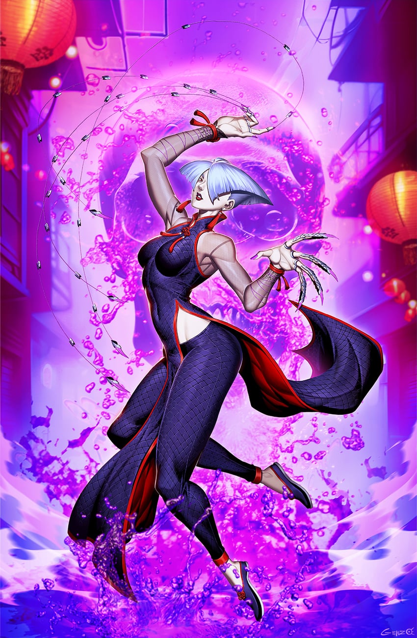 a.k.i. (street fighter and 1 more) drawn by genzoman