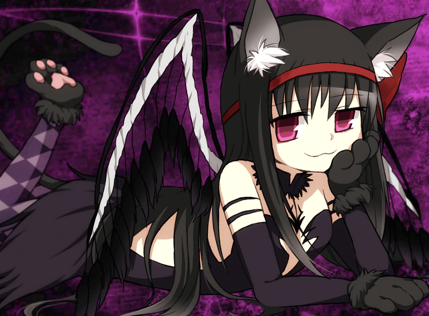 akemi homura and akuma homura (mahou shoujo madoka magica and 1 more) drawn by kinsuke_(luna)