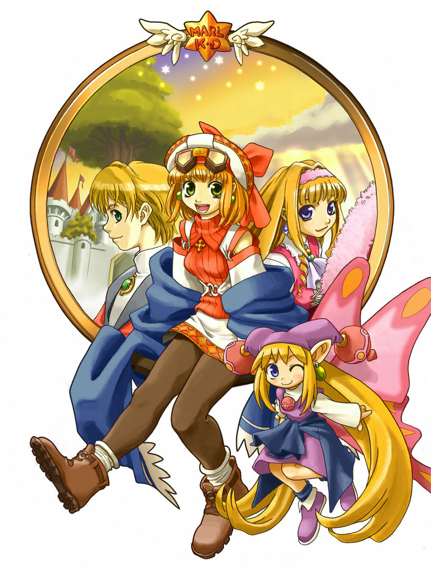 cornet espoir, kururu, etoile rosenqueen, and ferdinand marl e (marl kingdom and 1 more) drawn by ryoji_(nomura_ryouji)