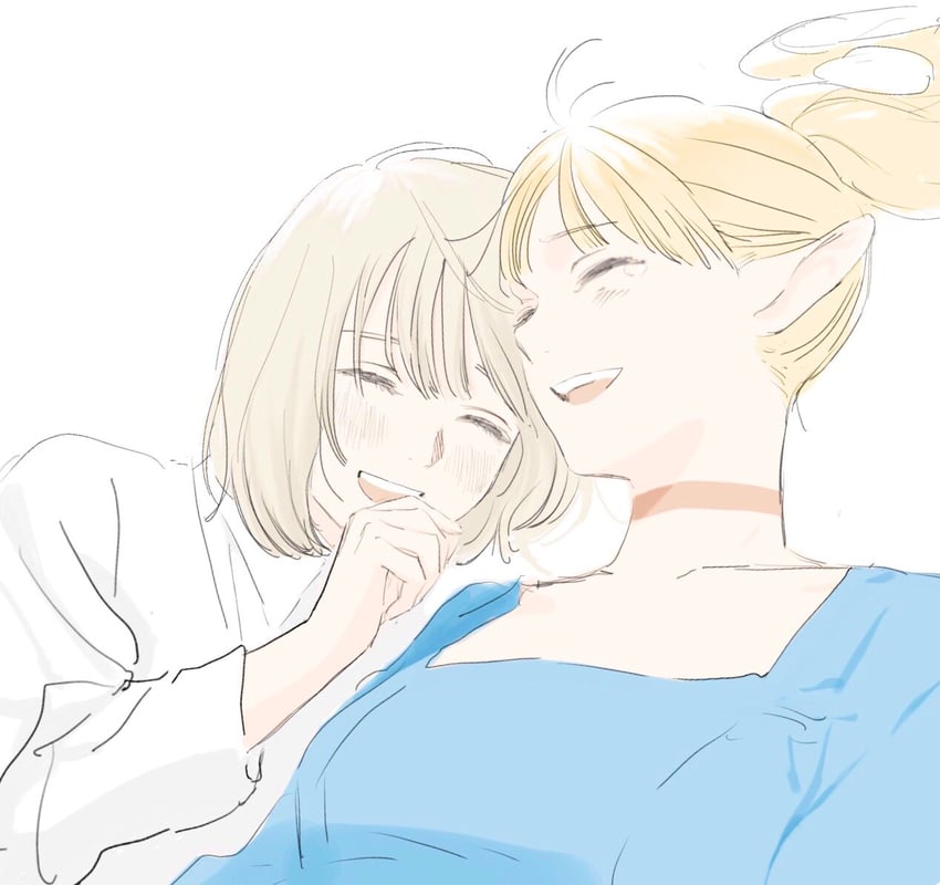 marcille donato and falin touden (dungeon meshi) drawn by frs2