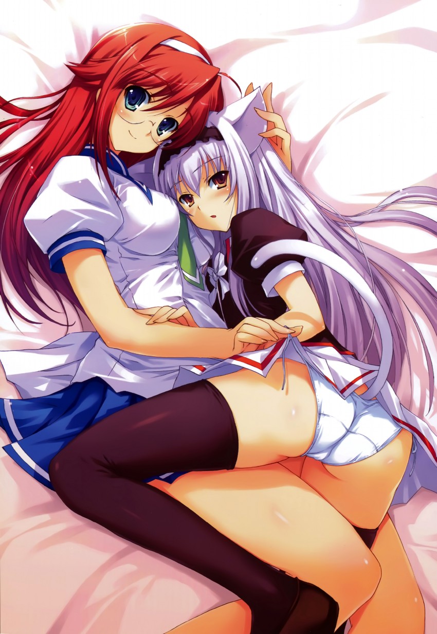 fujimiya rin and kirishima isami (yokubari saboten) drawn by tomose_shunsaku