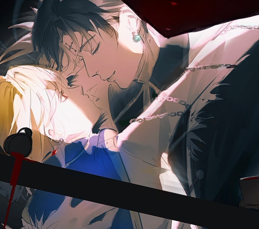 kurapika and chrollo lucilfer (hunter x hunter) drawn by shouka_(ly880217)