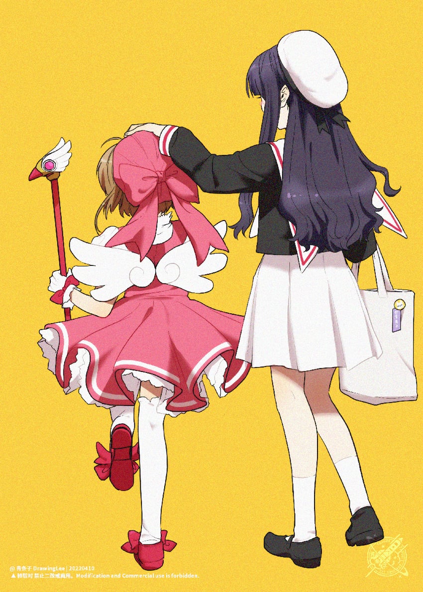 kinomoto sakura and daidouji tomoyo (cardcaptor sakura) drawn by drawinglee