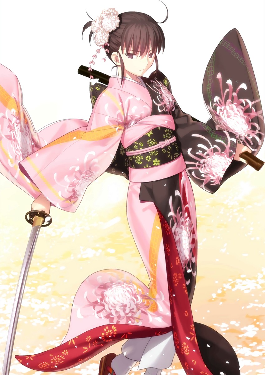 ryougi shiki (fate and 1 more) drawn by takeuchi_takashi